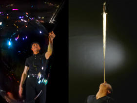 Nicky Viva Seifenblasen und Balance